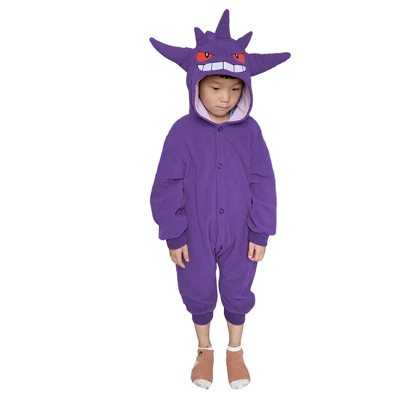 Schattige Onesie Voor Kinderen Cosplay Kostuum Halloween Pyjama Uit Één Stuk Kerstjongen Meisje Full Body Kleding Winter Homewear