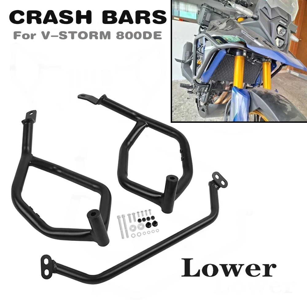 For Suzuki V-STORM 800DE VSTROM 800DE V-strom 800 de 2023-2026 Motorcycle Crash Tank Bars Engine Guard bar Bumper Protector