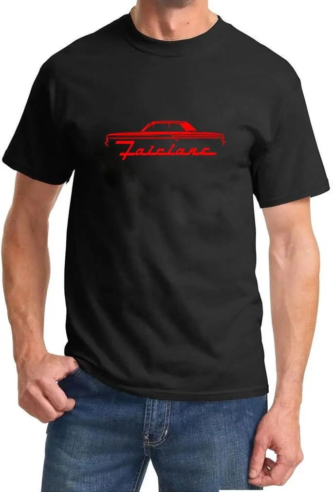 1964-65 Ford Fairlane Classic Color Outline Design Tshirt