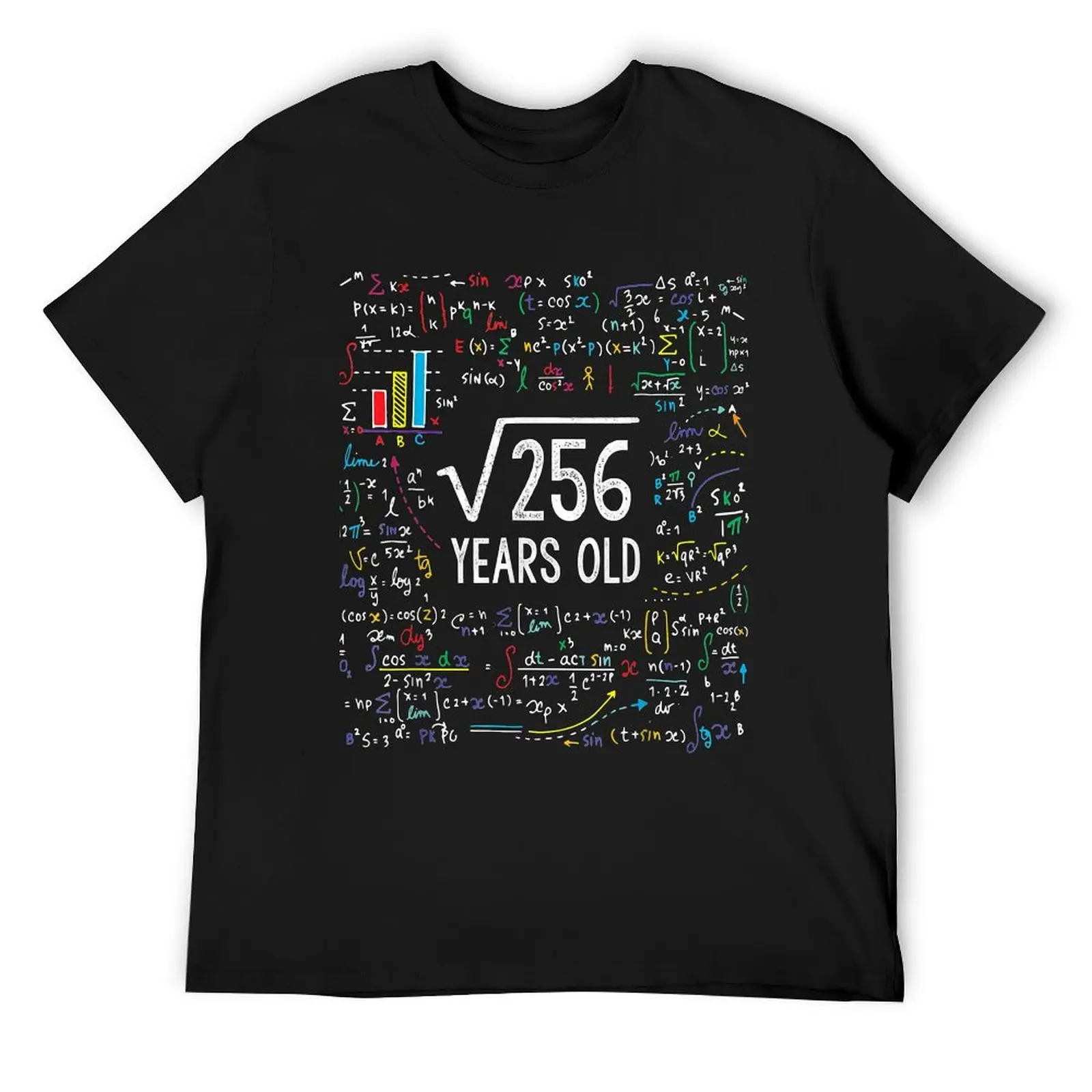 

Square Root Of 256 16th Birthday 16 Year Old Gifts Math Bday T-Shirt shirts graphic quick-drying mens designer t shirt