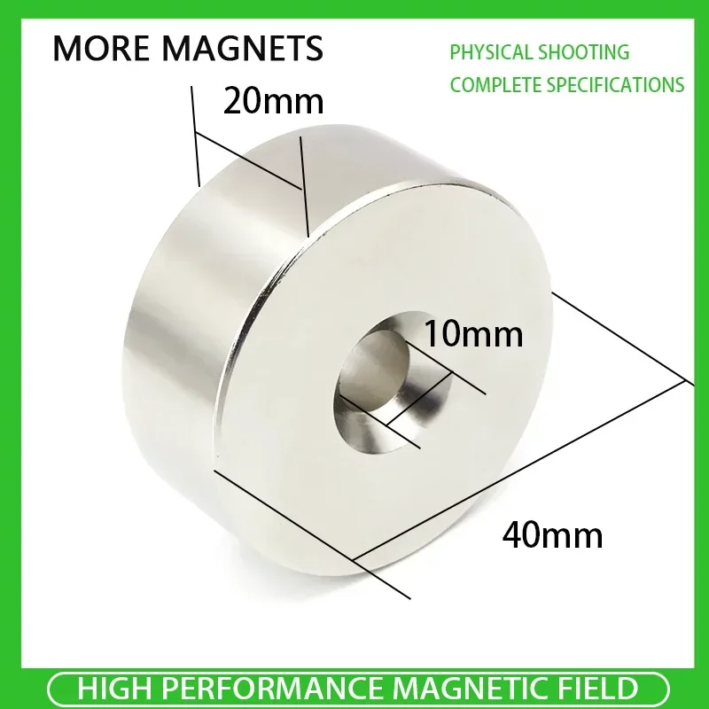 

1 шт., круглый неодимовый магнит NdFeB, 40 х20-10 мм