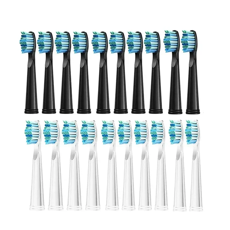 10 Pcs Replacement Brush Head Soft Dupont Bristle Refills for Fairywill/Seago Electric Toothbrush FW/SG 507/508/515/551/917/959