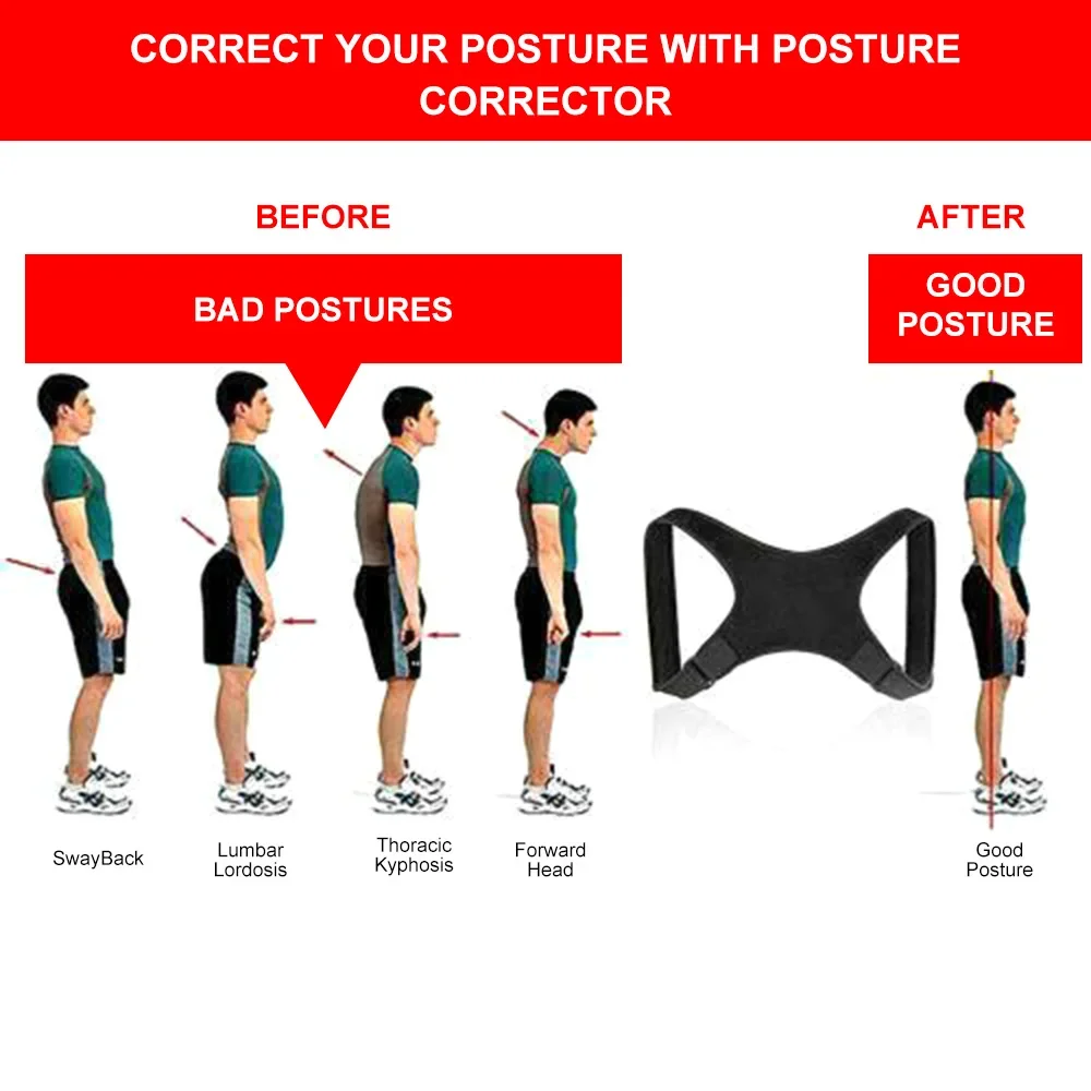 Body Shapers Clavicle Posture Corrector Back Support for Adult Children Shapewear Orthopedic Brace Shoulder Correct Belt