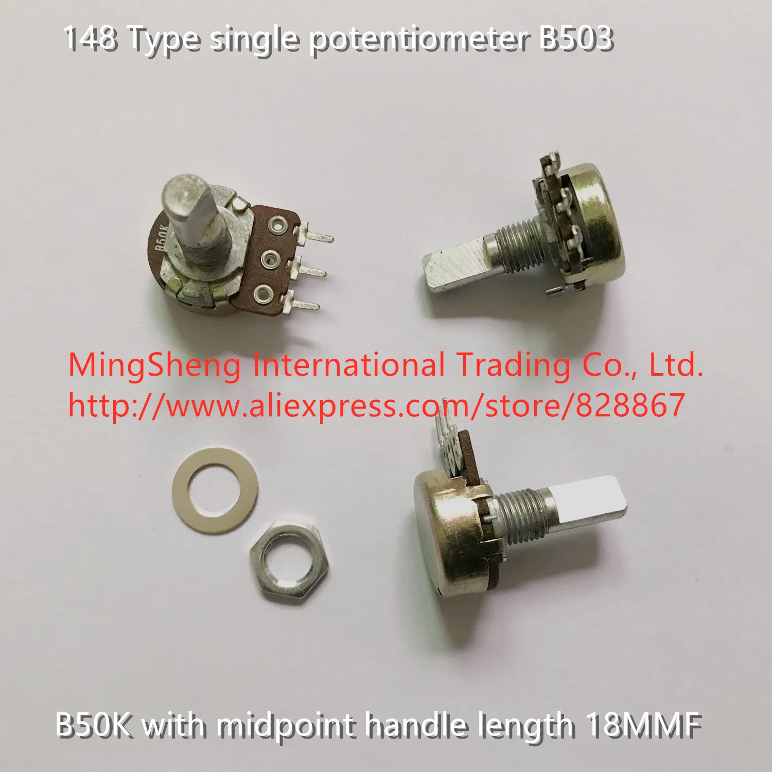 

Оригинальный новый одиночный потенциометр типа 148 B50K со средней ручкой, длина 18MMF (ПЕРЕКЛЮЧАТЕЛЬ)