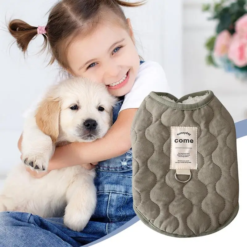 

Small Dog Winter Coat Warm Dog Jacket With Built In Harness Hole Cold Weather Pet Apparel Cozy Snow Vest For Small Dogs Cats