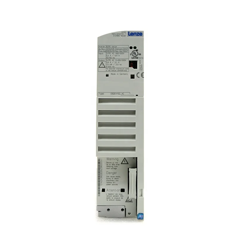 

Новый сервопривод Lenze E82EV152K4C, частотный преобразователь 16628434 13721684 E70ACMDE0104SA2ETR