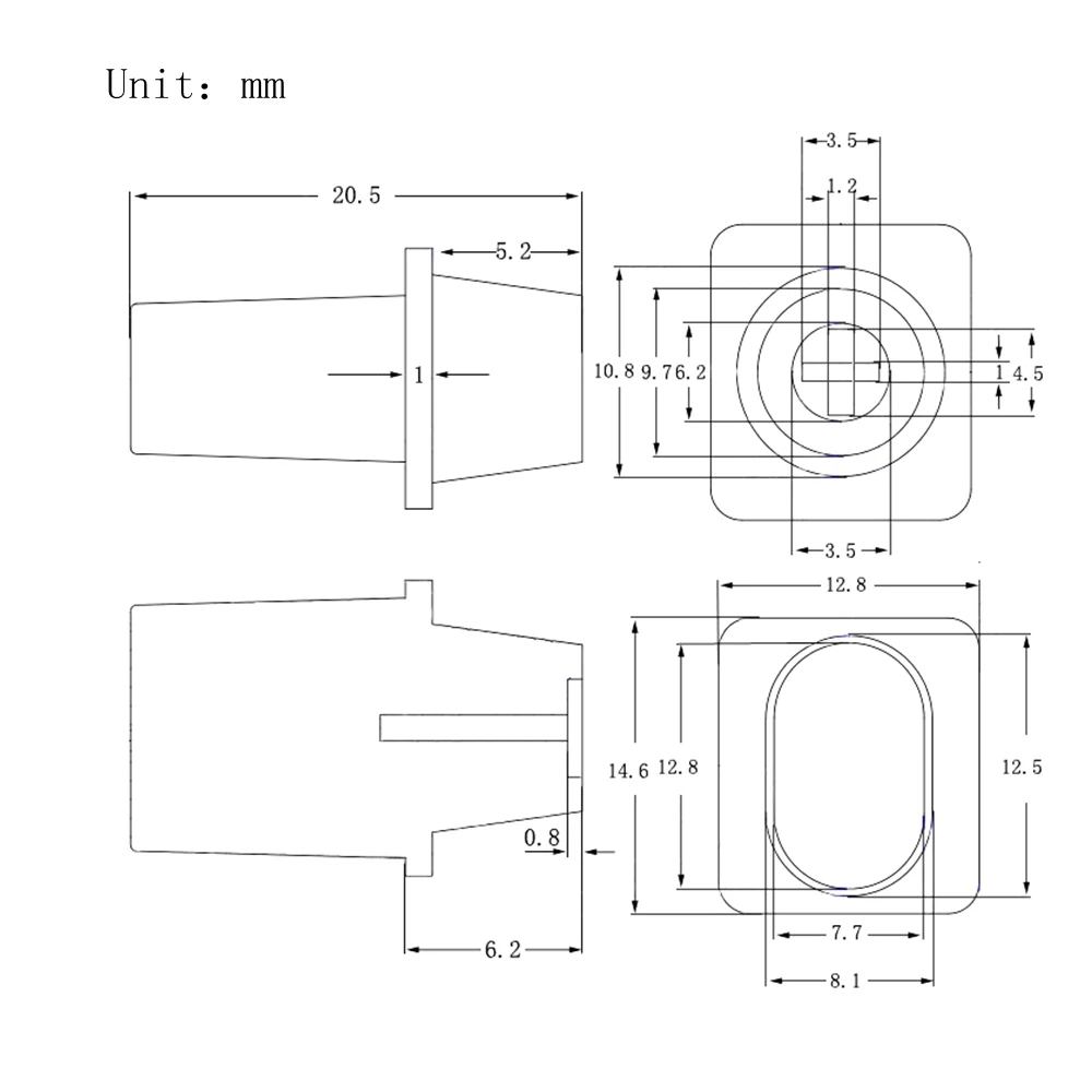 غطاء محدِّل بلاستيكي لمفتاح الغيتار الكهربائي ، قبعة تبديل 3 ، 5 طرق ، 10 ks