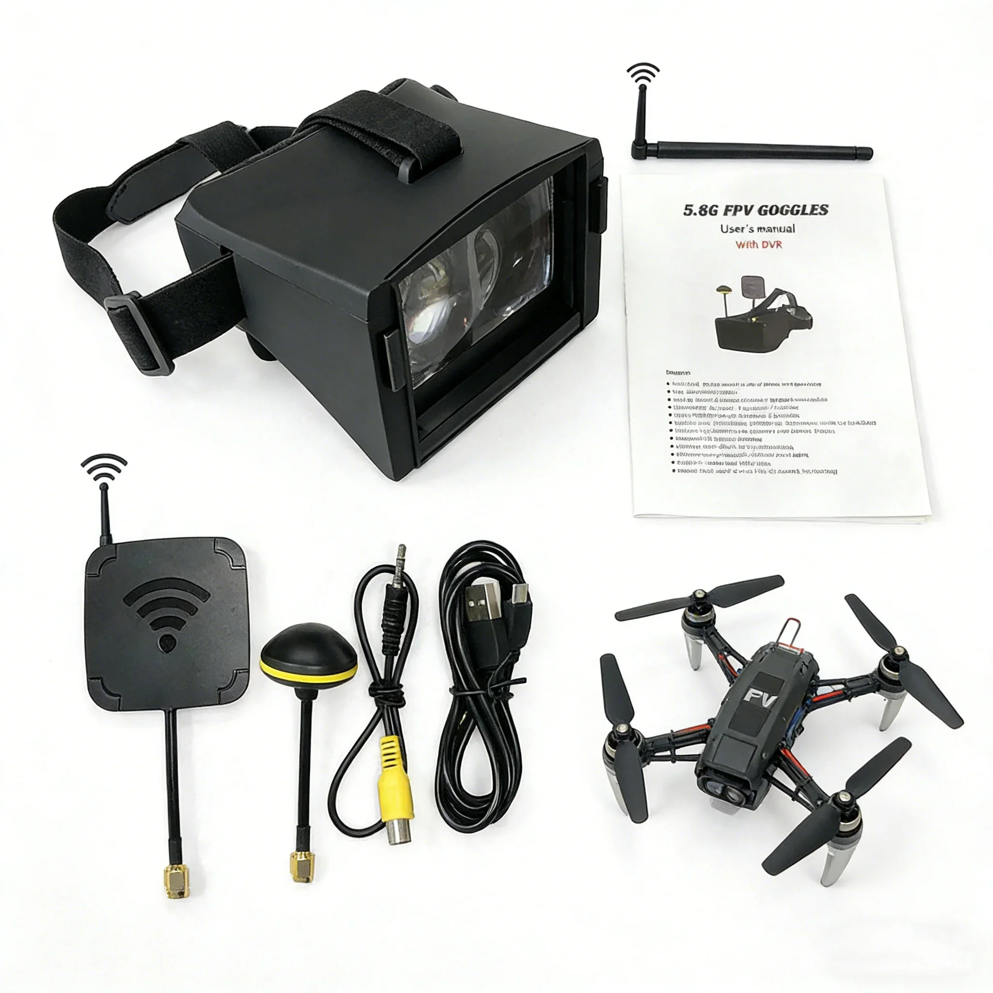 SmCpEV800 5 Inches/4.3Inch 800x480 5.8G 40CH Raceband Auto-Searching FPV Goggles With Battery For RC Drone