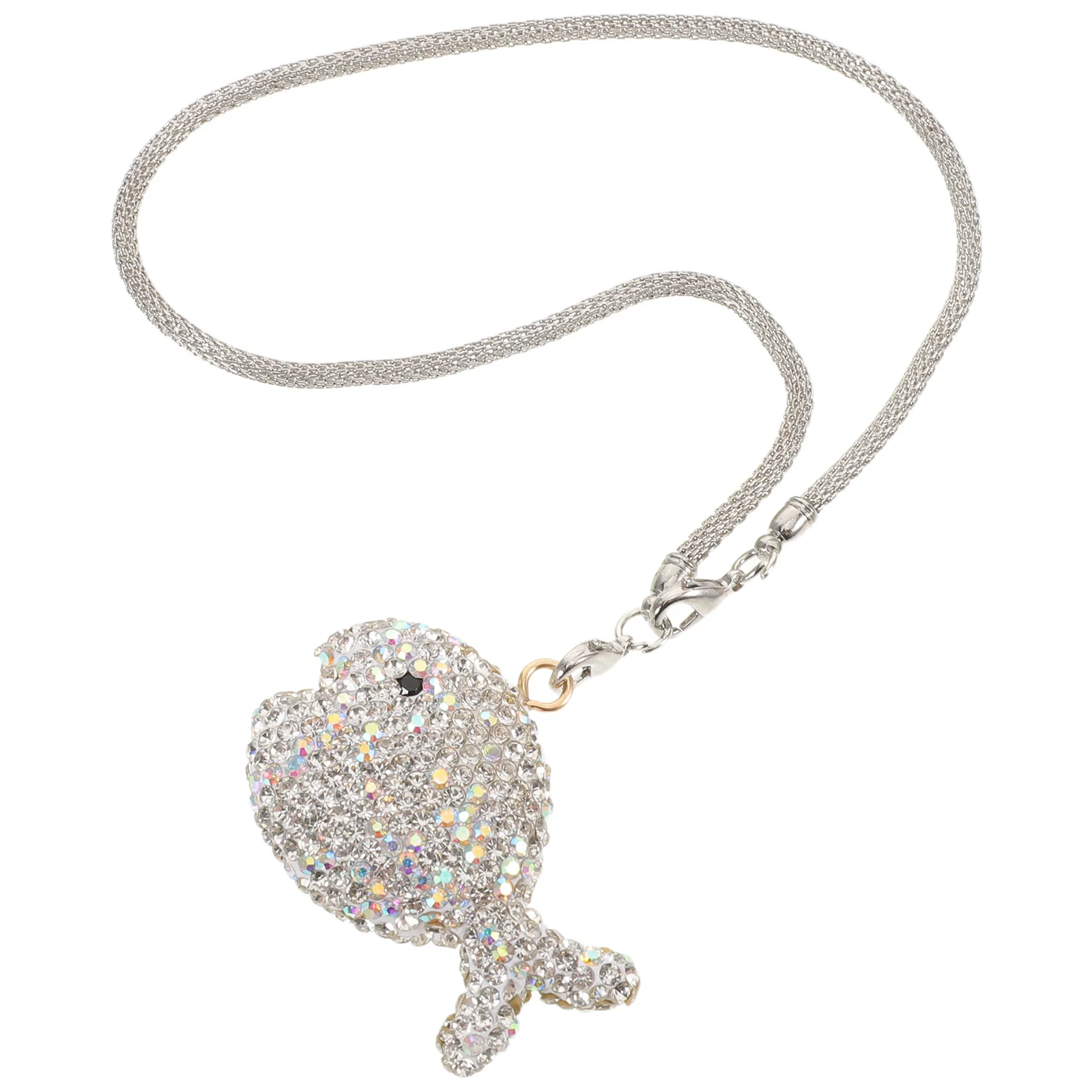 

Trendy Mirror Decoration Bling Fish Pendant Colorful Rhinestones Car Hanging Pendant Oceaninspired Stylish Car Fish Ornament