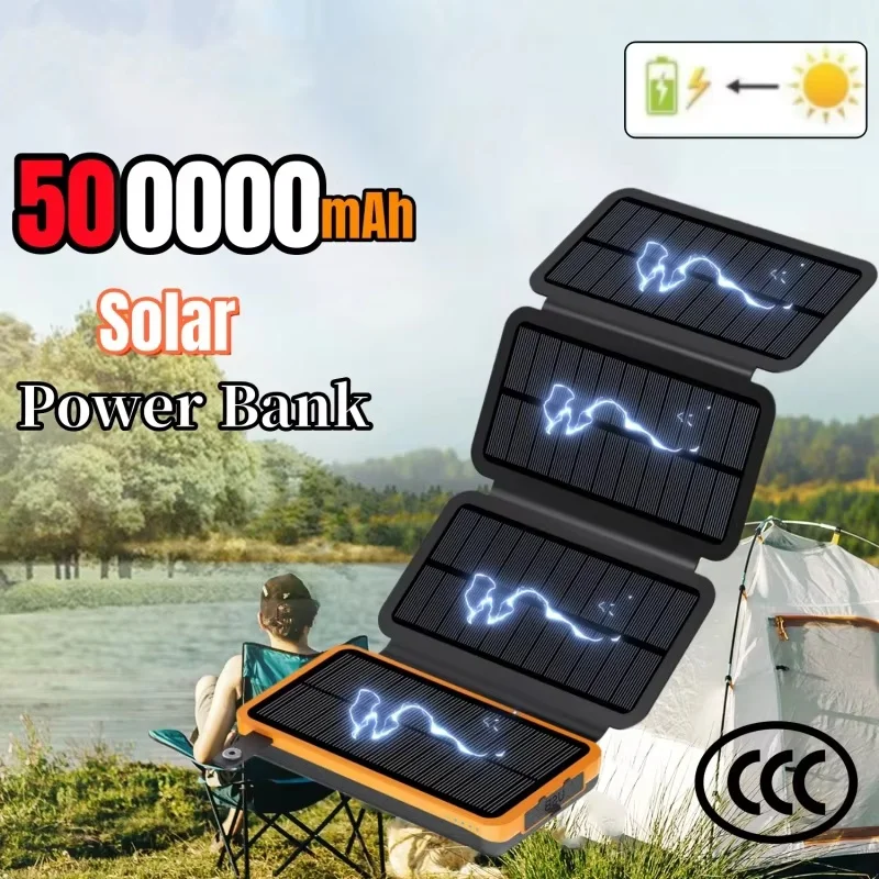 

200000mAH Солнечная батарея Складные солнечные панели 5 В 2 А USB-выход Портативная уличная солнечная энергия для кемпинга для IPhone Android