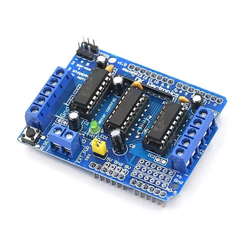 L293D Dual DC Motor Drive Module Stackable Motor Control Shield For Arduino Stepper Motor Intelligent Car DIY Kit