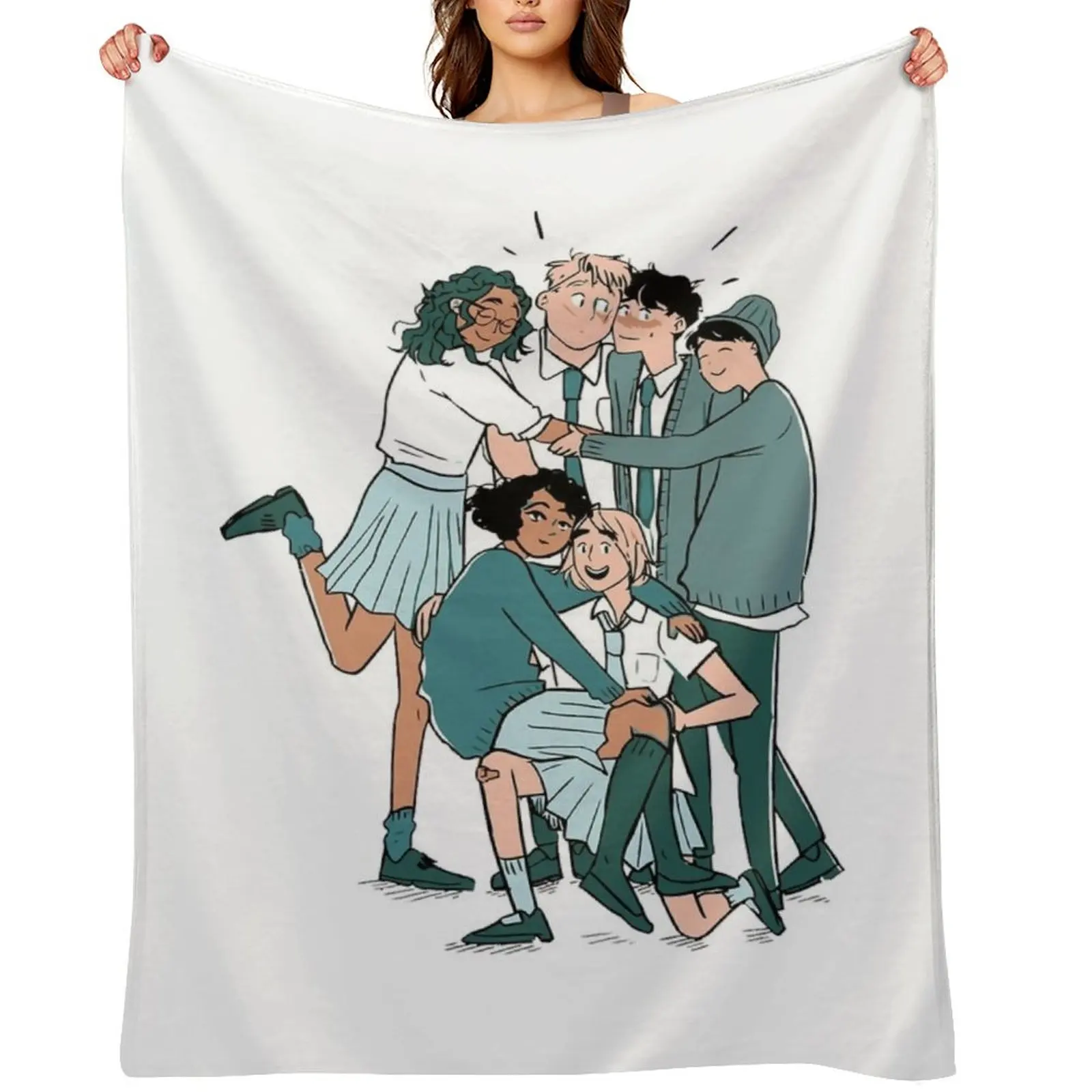 

heartstopper leaves Throw Blanket Multi-Purpose Blankets For Sofas Winter beds Single Blankets