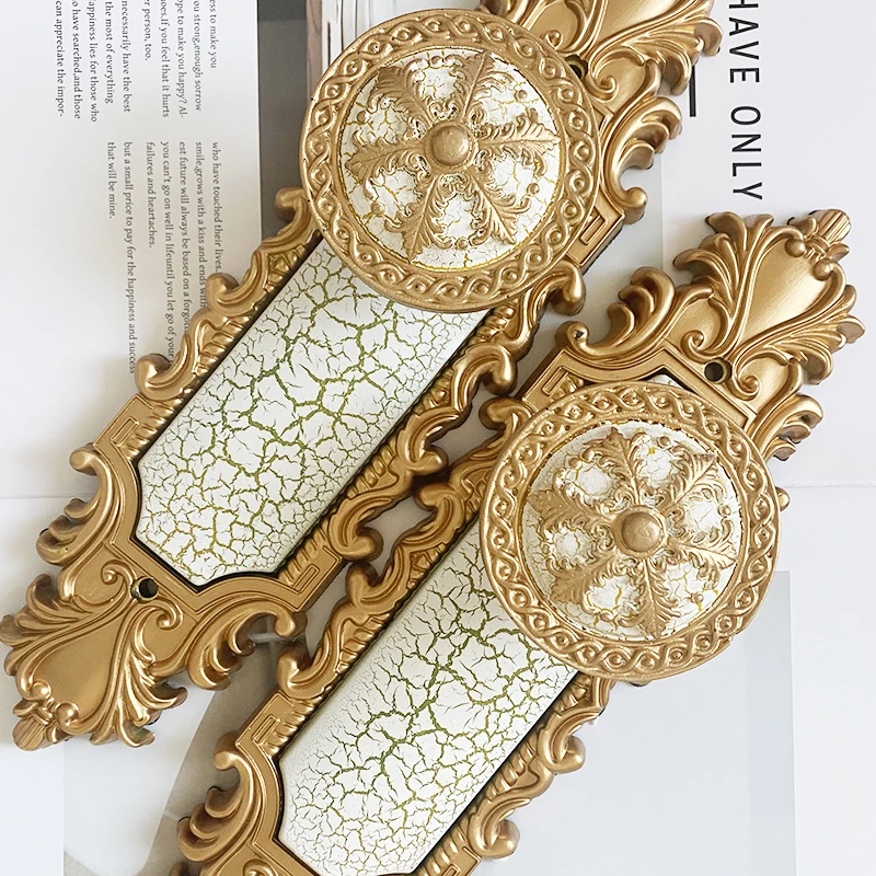 2Pcs European-Style Luxury Living Room Curtain Hooks,Crackle-Effect  Wall Hooks, Metal Decorative Wall Hooks
