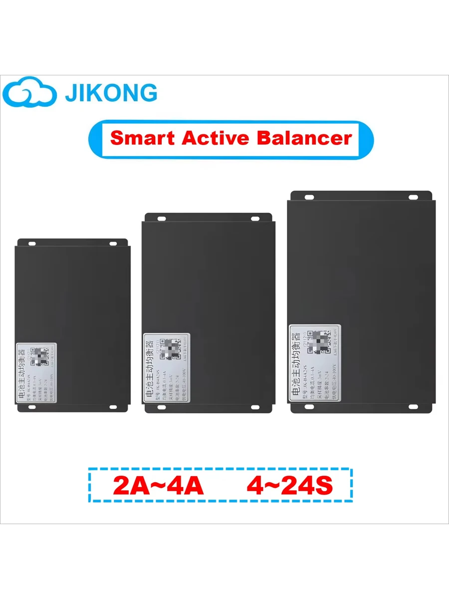 JK BMS 4A Lifepo4 Płytka Aktywny Balancer 16S 48V Inteligentny 2A 5A 15A Wyrównywacz Baterii 8S 24S 25V - 100V LTO Li-ion Bluetooth Storage — 2