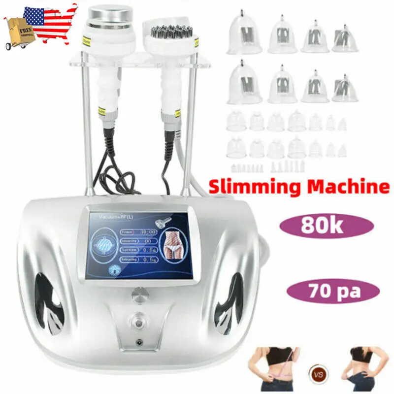 

80k Cavitation Ultrasonic Body Slimming Breast Lift Vacuum RF Weight Loss Skin Tightening Massager Slimming Machine