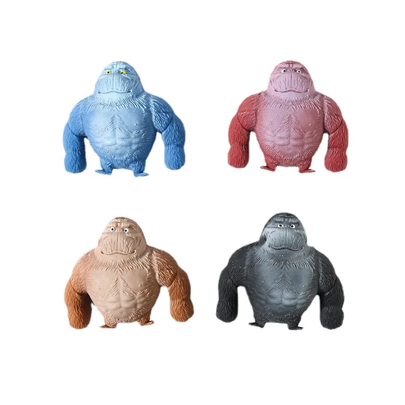 Originality Decompression Toy Gorilla Stretching Pinch Music Fidget Stress Relieving Fun Monkey Adults And Children Venting Tool