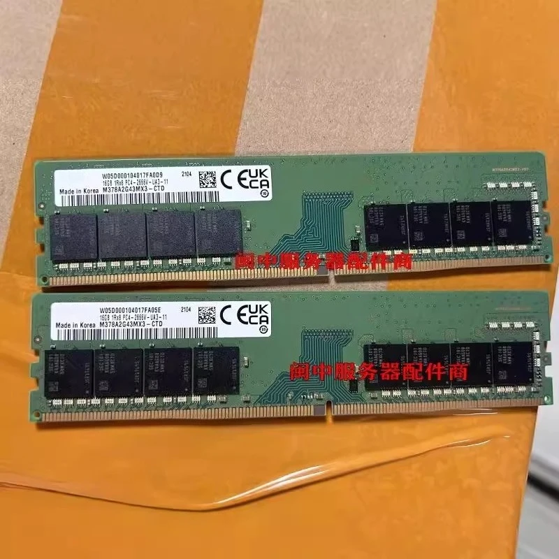 

16G 1RX8 PC4-2666V-UA3 Desktop Memory M378A2G43MX3-CTD