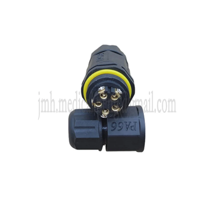 Conector serie impermeable M20T recto a través de T de cuatro vías 2P3P4P5P diámetro del cable 5-10mm cable y cable ingeniería al aire libre