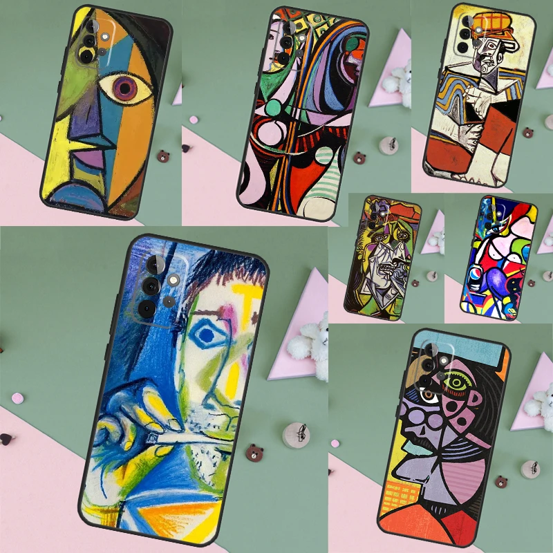 Picasso Abstract Art Painting Case For Samsung Galaxy A55 A35 A15 A53 A33 A13 A36 A56 A26 A16 A22 A32 A52 A54 A34 A05 A06