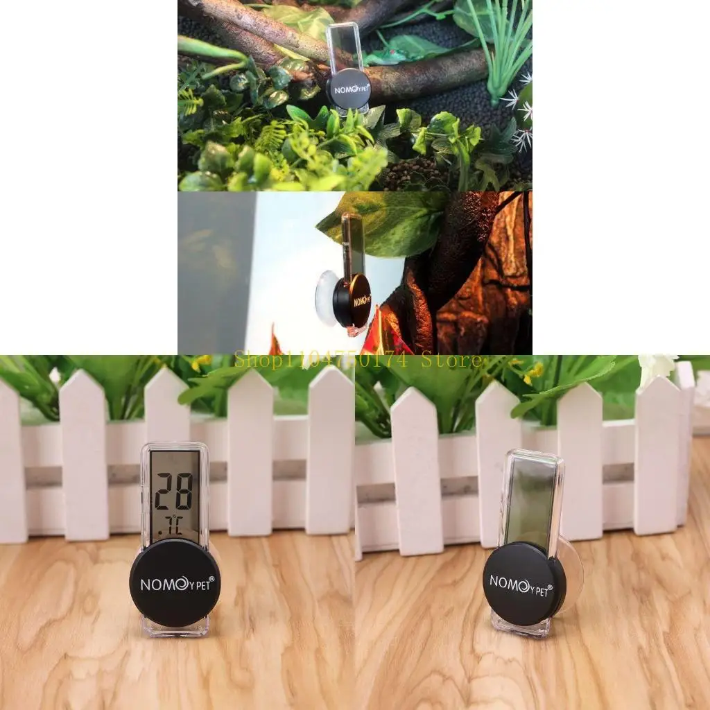 Suction Cup Thermometer Reptiles Thermometer for Lizard Crawler Box Rainforest Tanks Fish for Tank Temperature Monitor top sale