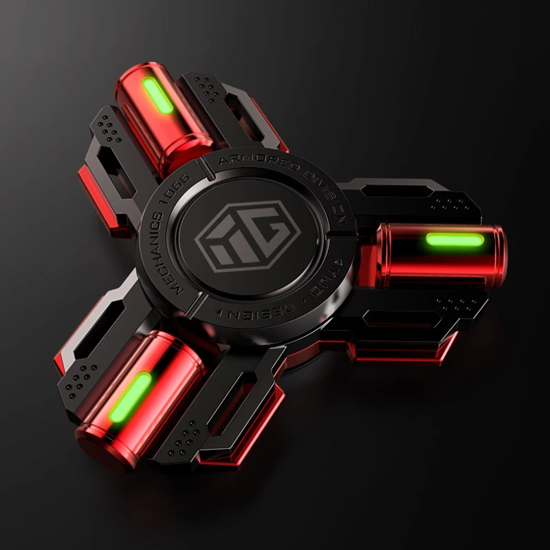 Armored Division Luminous Fidget Spinner Metal Adult Stress Reliever Toys EDC Hand Spinner Office Fidget Toys