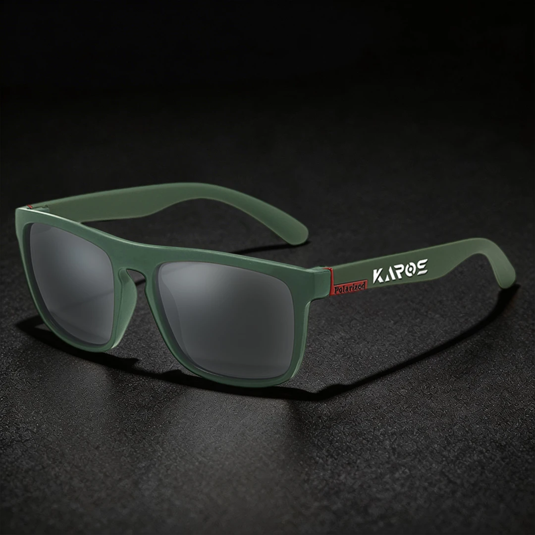 

KAROS Square Polarized Sunglasses Anti Glare Sun Shades For Summer Party Vacation Travel Driving Fishing With Box