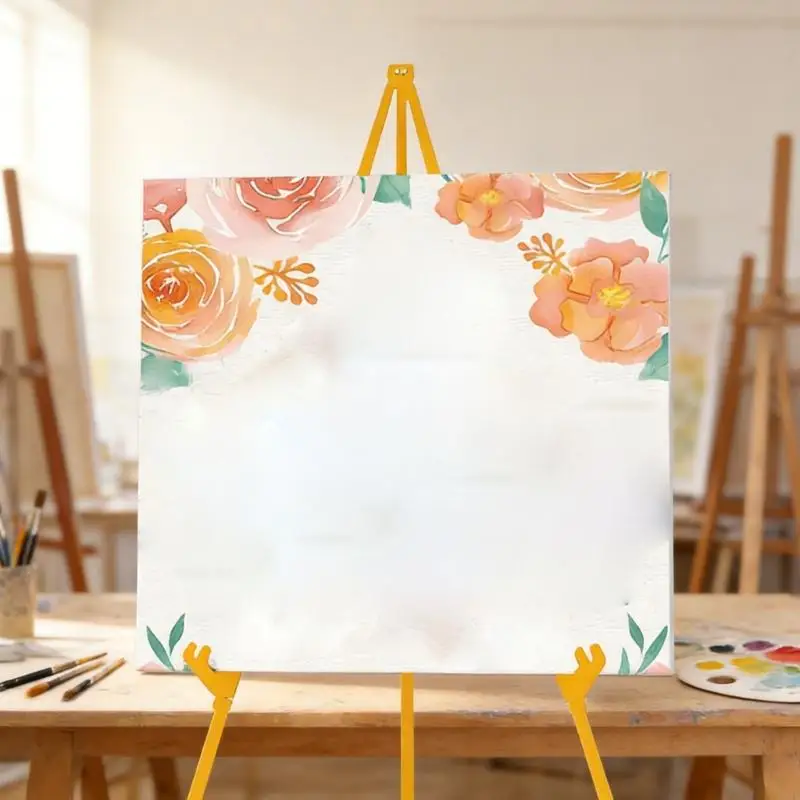 Professional Artist Easel Stand Portable Folding Metal Tripod Easel Display Stand For Display Artwork Canvas Posters F19E