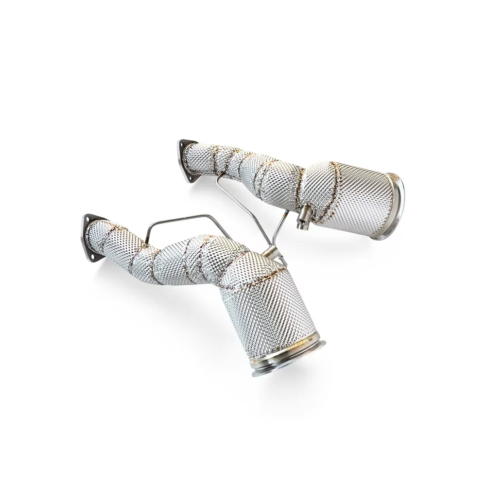 

For Audi RS6 RS7 C8 4.0T 2021-2022 Insulated Downpipe High Performance Exhaust Modified Racing Performance Factory Direct