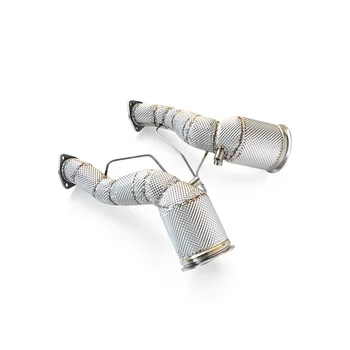 For Audi RS6 RS7 C8 4.0T 2021-2022 Insulated Downpipe High Performance Exhaust Modified Racing Performance Factory Direct
