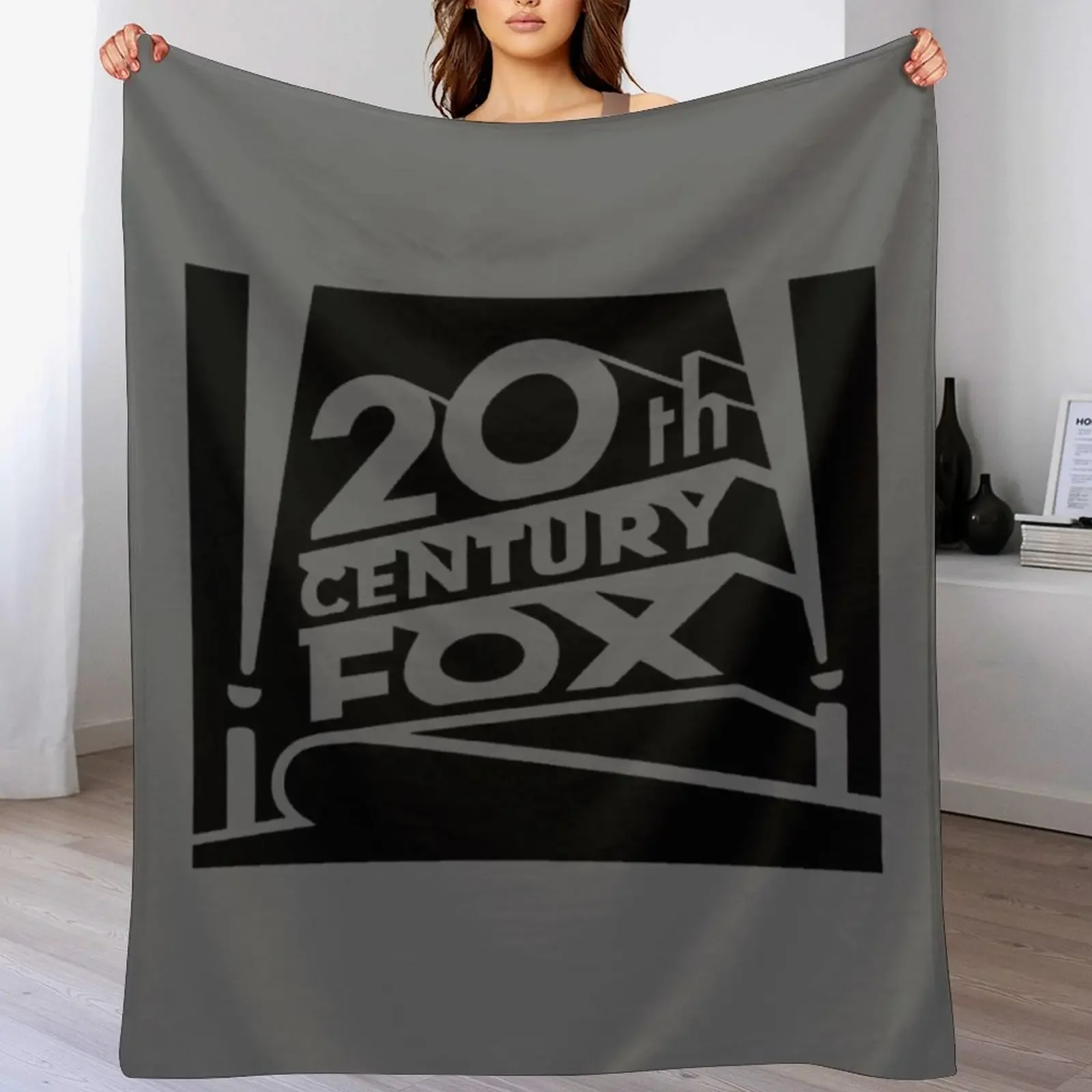 

20th Century Fox Black Throw Blanket Soft Sherpa Fleece Warm Blanket for Winter
