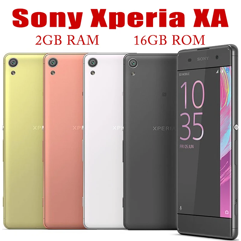 sony telefone movel original desbloqueado xperia xa single ou dual sim 50 camera androide 16gb rom octa core wifi 13mp f3111 f3112 01