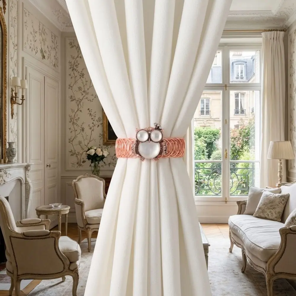 Kreative Exquisite Eulen-Vorhangklammer Metall Luxus Bienen-Vorhangbänder Clips Wunderschön Dekorative Vorhanghalter Schlafzimmer