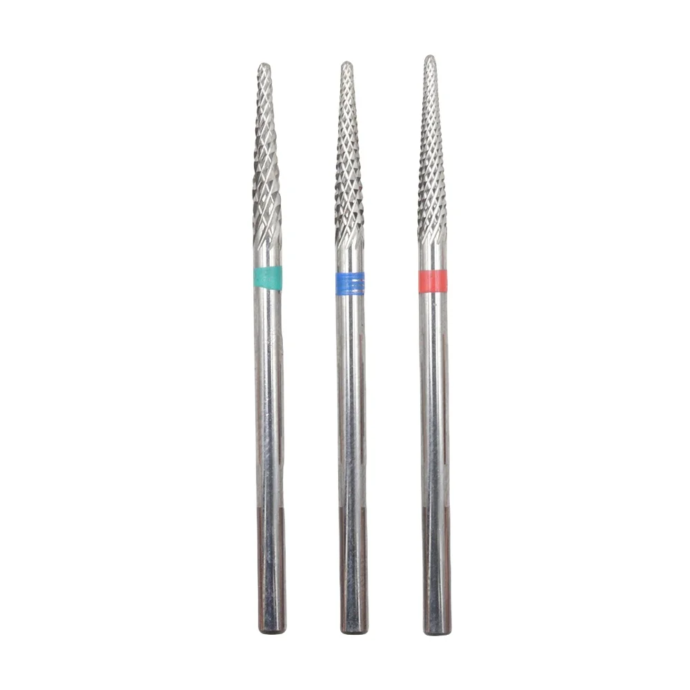 Kwaliteit Wolfraamcarbide Dode Huid Remover Nail Boren 3/32 "Professionele Veilige Carbide Nail Cleaning Boor Voor Eelt