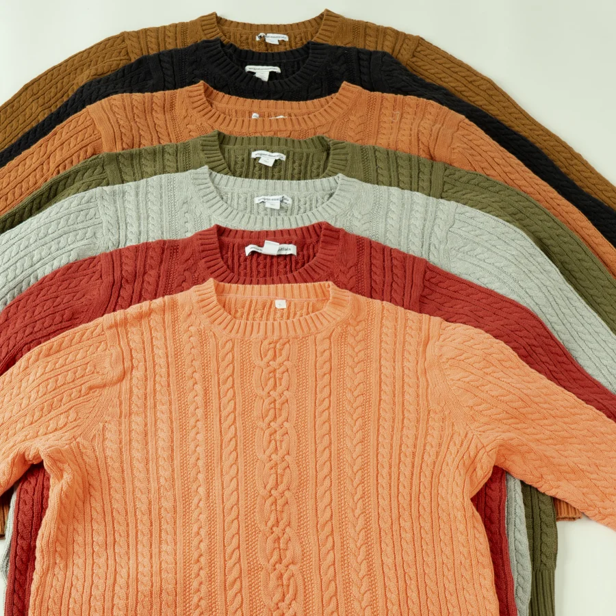 Reine Baumwolle Gestrickte Pullover frauen Lose Overhead Elastische Basis Schicht Herbst Winter Farbe Pendeln Sle Lange Sve