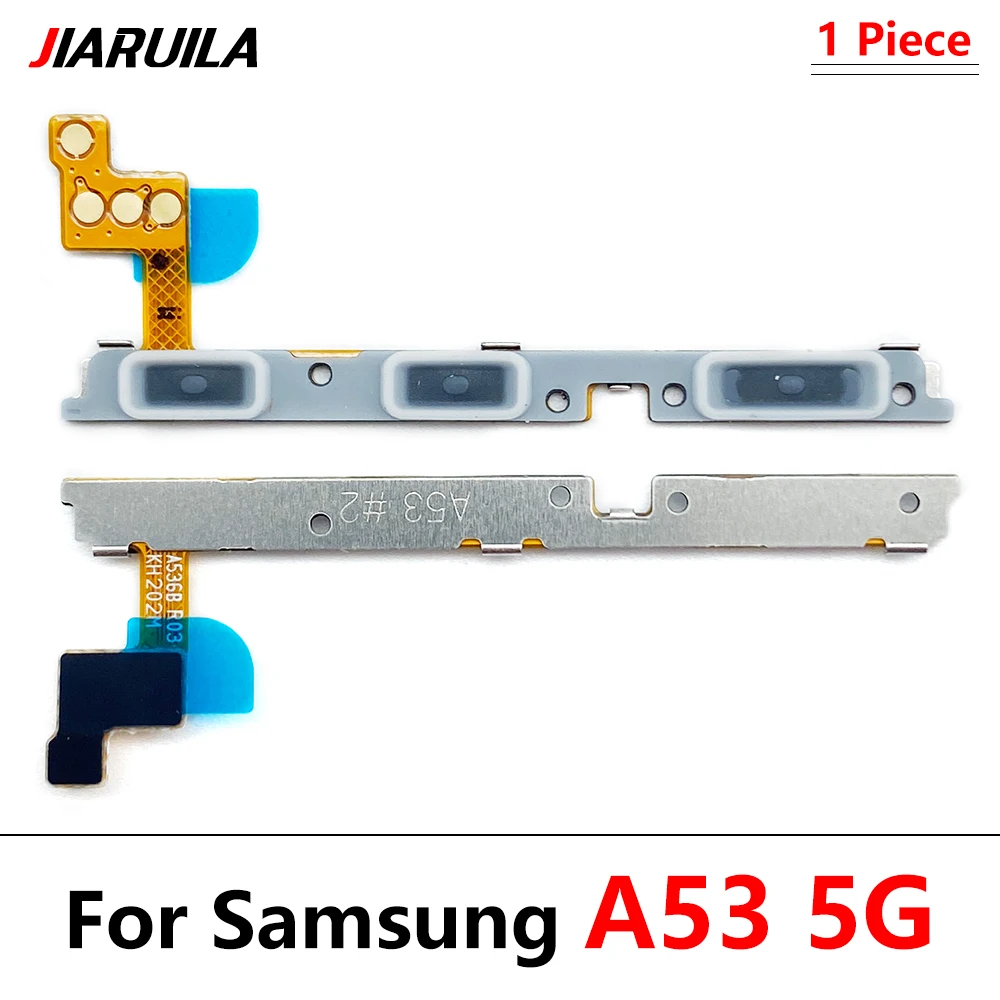 10Pcs, Power on off Volume Key Button Flex Cable For Samsung A02S A22 A32 A52 A72 A03s A03 Core A04 A04s A13 A33 A53 A73 5G 4G