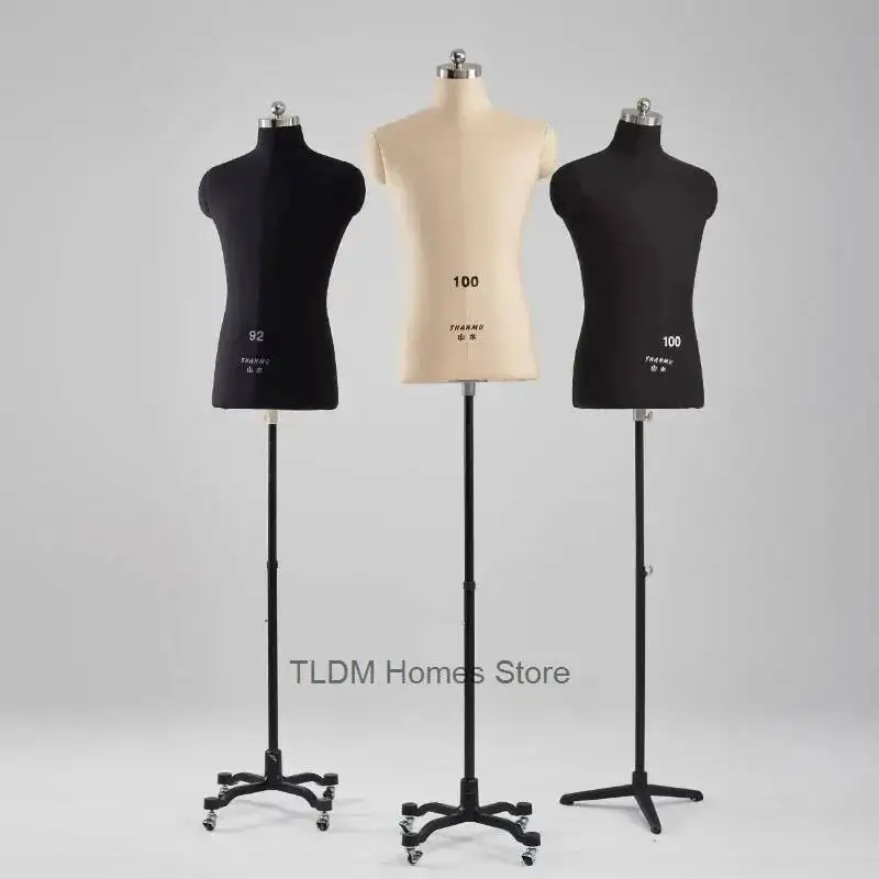 

Манекен мужской полуторс с ногами, 3D-модель для шитья и дизайна одежды, с металлическим основанием, можно крепить крепежными элементами Z