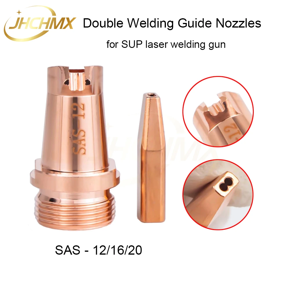 JHCHMX Handheld Laser Double Welding Guide Nozzles SAS-12/16/20 Connection Bracket Tube for SUP Welding Machine