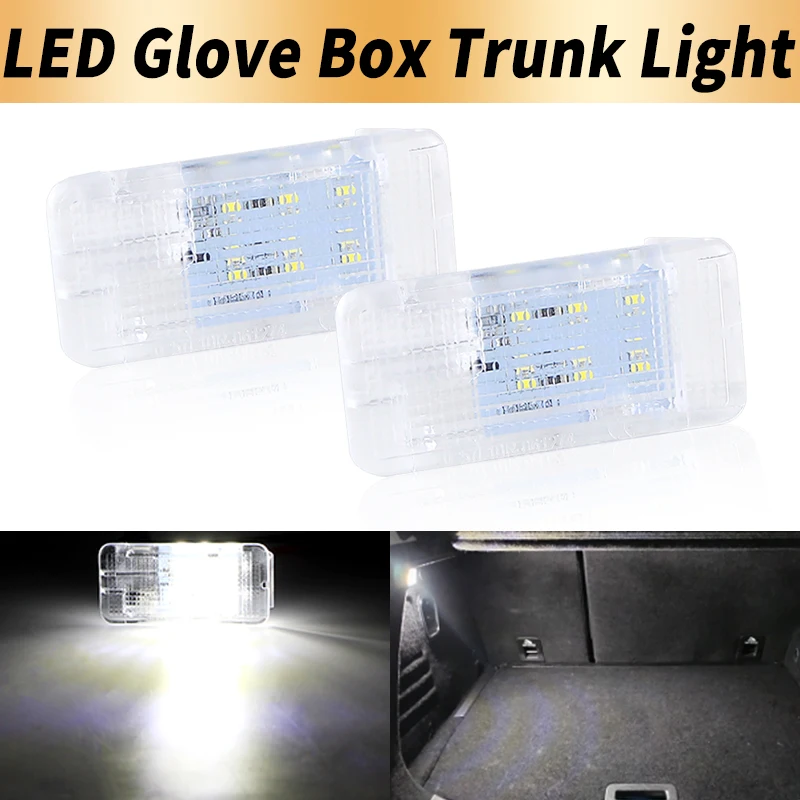 1PC LED Luggage Trunk Glove Lamp Canbus ​​For Dacia Sandero 08-12 Logan I 06-12 For Smart Fortwo C453 14-19 Forfour W453 14-21