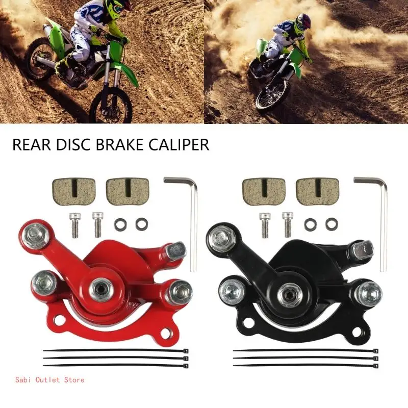 Metal Rear Disc Brake Caliper & Pad For Pocket Bike Enhancing Motorcycle Safety