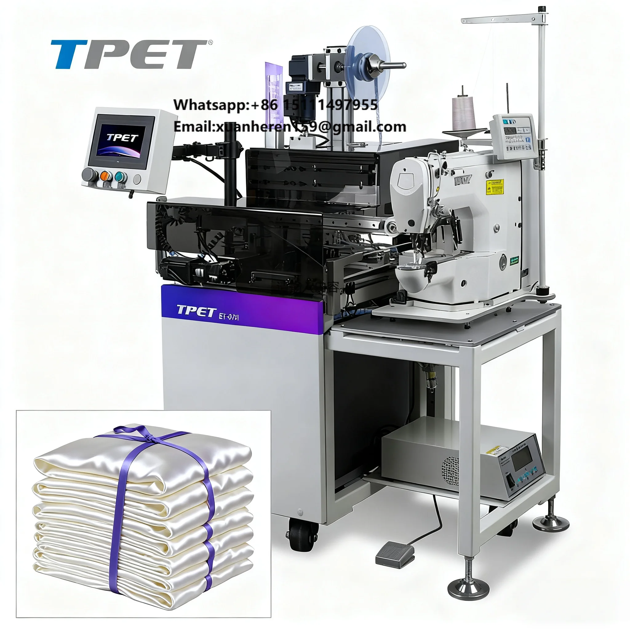 Fully Automatic / Full-Automation Quilt Cover Angle Sewing Machine Popular ET-6701