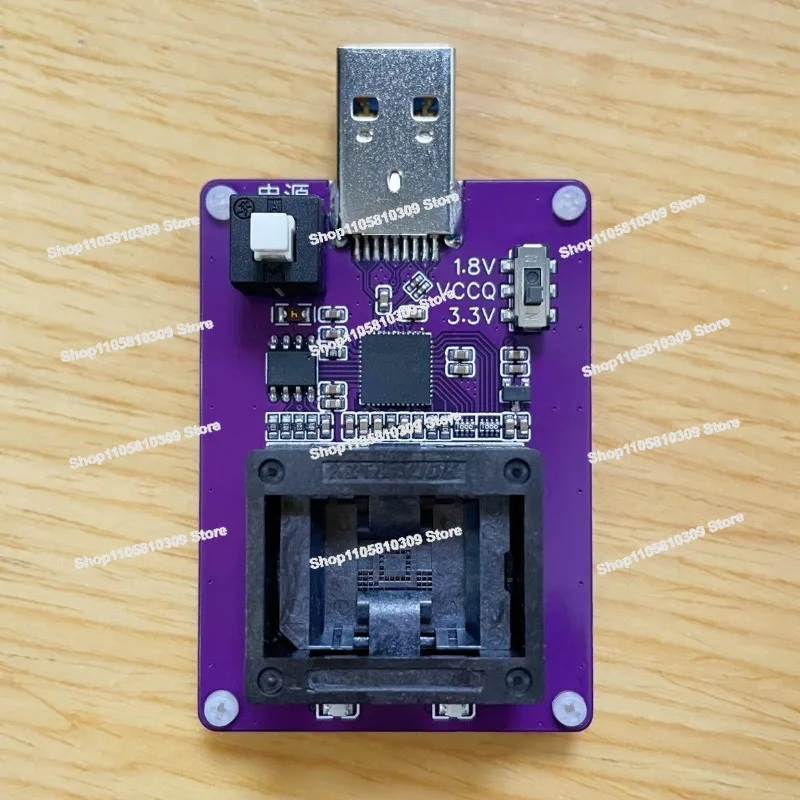 EMMC153 Burning Seat To USB3.0 Mirror Reading and Writing Emmc Chip Test Bga153 Test Seat GL3224E