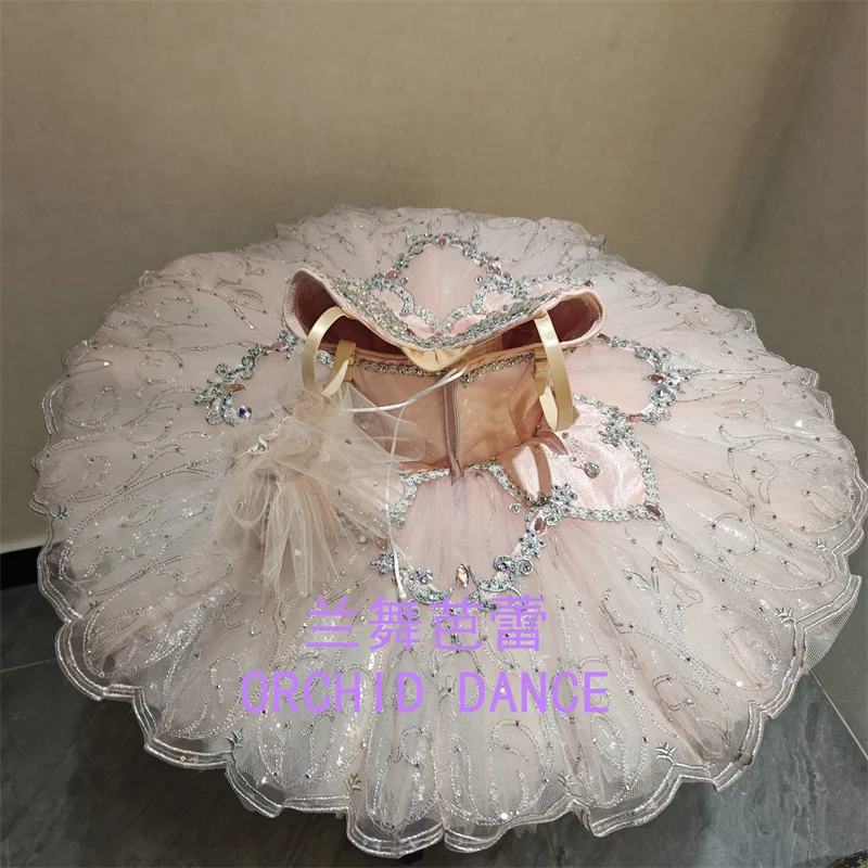 BT01563 vendita calda di alta qualità Design unico Bambini Ragazze Bambini Donne Abbigliamento da prestazione per adulti Costumi tutu di balletto rosa