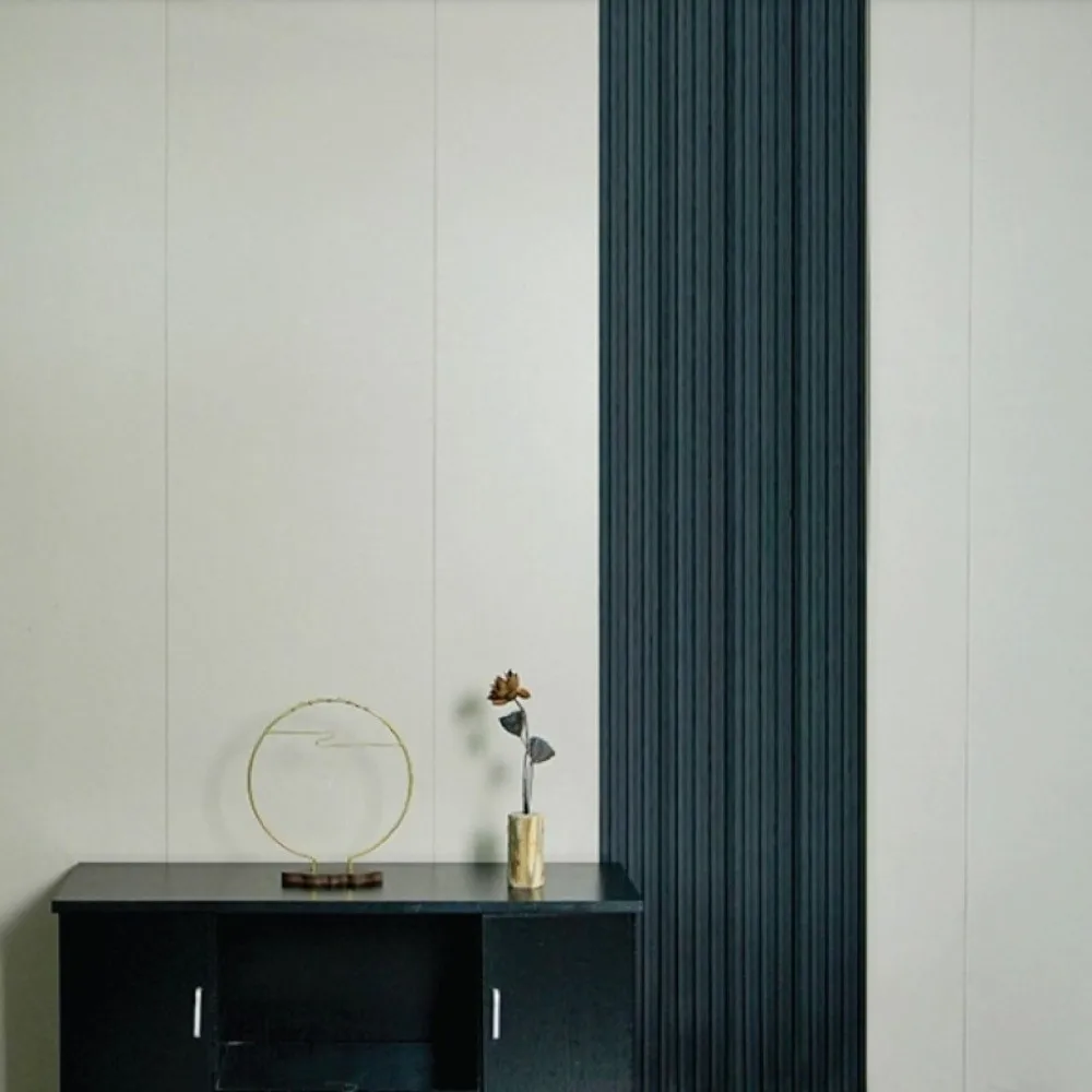 3 Meter Imitation Grille Wall Sticker NBR Foam Waterproof Fluted Wall Panel Thick Moisture-proof Fluted Wall Trim