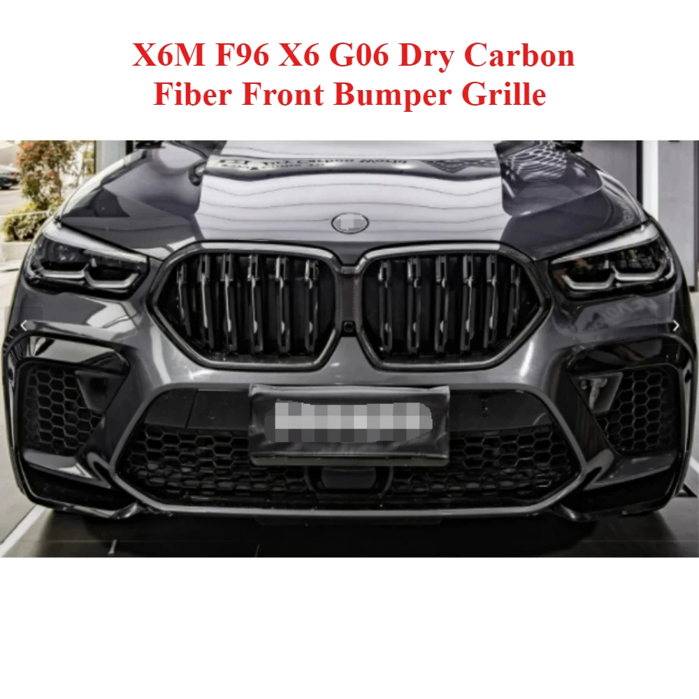 

High Cost-effectiveness ForBMW X6M F96 X6 G06 Dry Carbon Fiber Front Bumper Grille