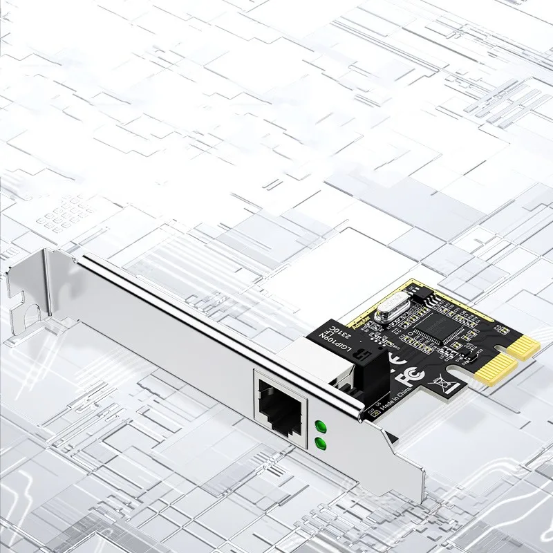 DTECH Pcie Express Ethernet Controller Adapter 10/100/1000Mbps PCI-E X1 to Gigabit Network RJ45 Port Card Convert