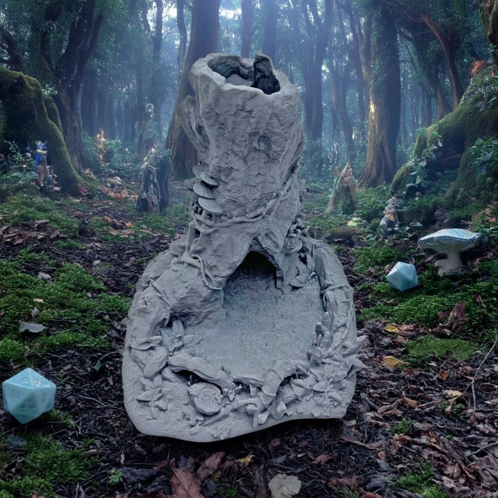 3D Printed Magic Trunk Dice Tower Doubles As Terrain Fantasy For DND Wargaming Tabletop Gaming