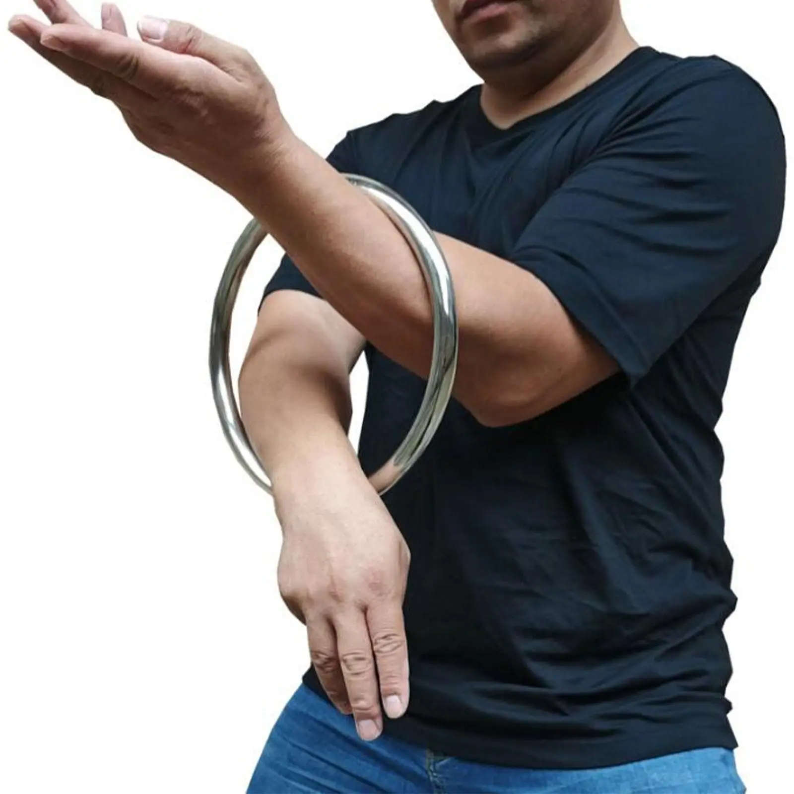 Training Ring Sturdy 304 Stainless Steel Wing Chun Sticky Hand Equipment for Self Protect Drills and Fitness