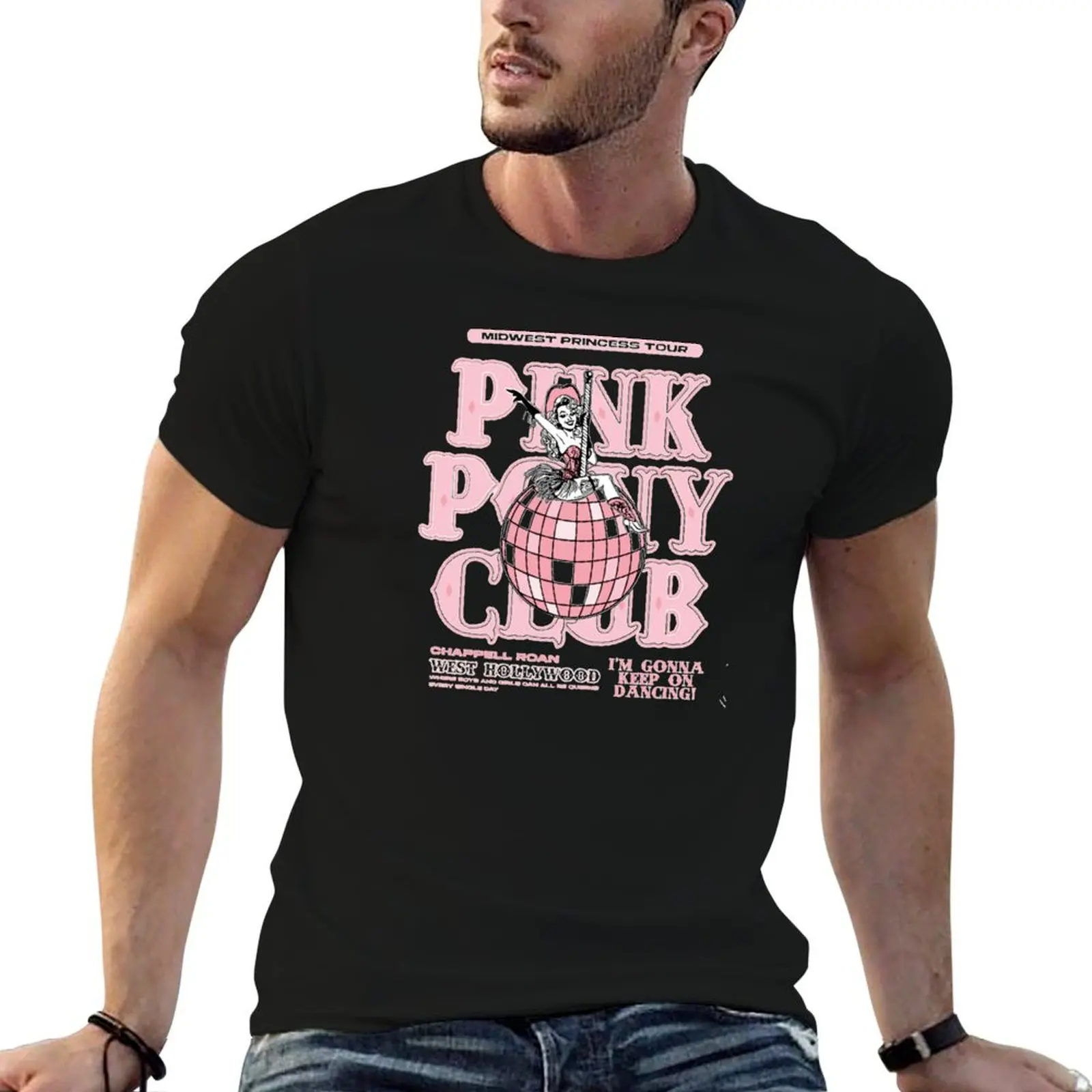 

Chappell Roan Pink Pony Club T-Shirt t shirts for man graphic vintage man t shirt cotton high quality T-Shirt