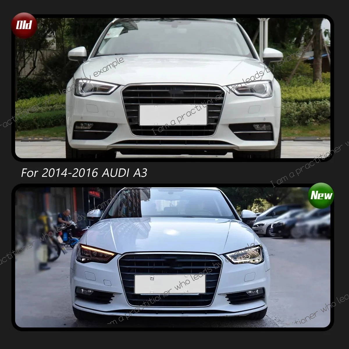 Car Headlights For Audi A3 2014-2016 LED Car Lamps Daytime Running Lights Dynamic Turn Signals Car Accessories