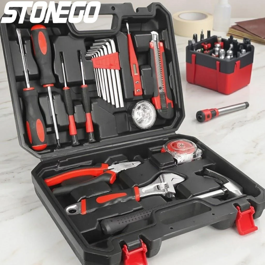 

Набор инструментов из 108 предметов: отвертки, гаечные ключи, набор торцевых головок с трещоткой для авторемонта, дома, гаража, ящик для ручных инструментов